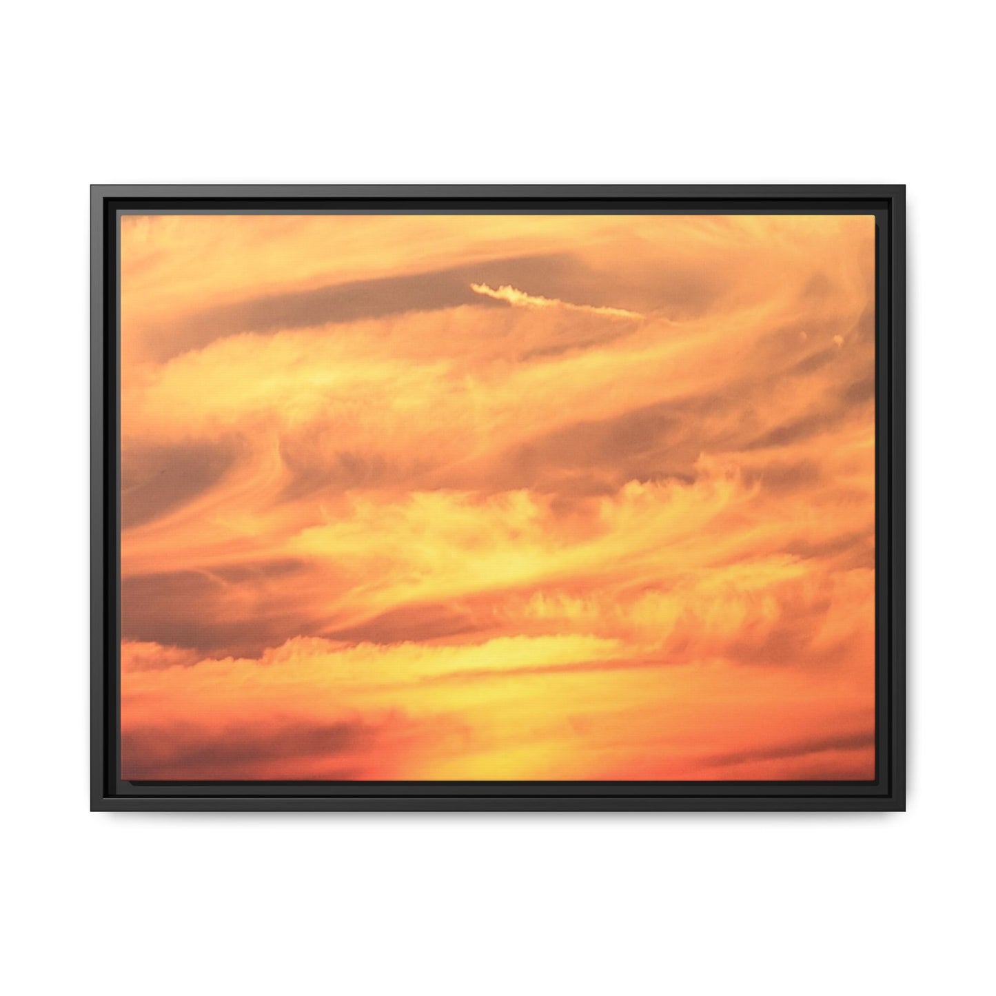 Burning Skies - Unique Stretched Canvas Wall Art - Art By Earth