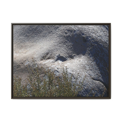 Weathered Boulder with Character - Unique Stretched Canvas Wall Art