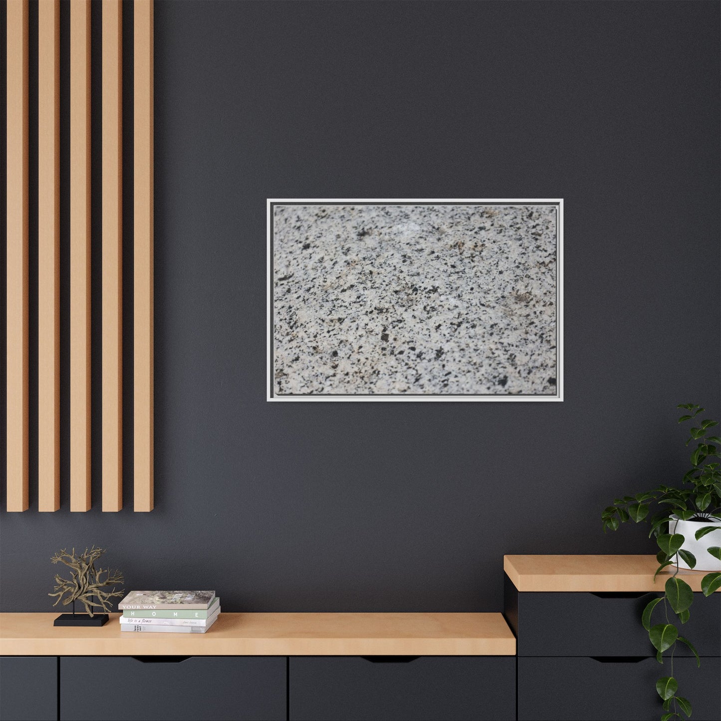 Monochrome Mosaic - Unique Stretched Canvas Wall Art - Art By Earth