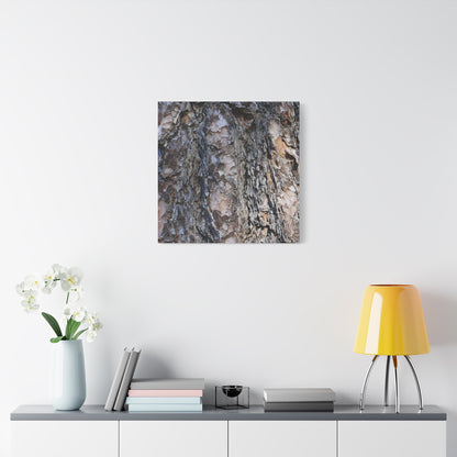 Bark's Rugged Symphony - Unique Frameless Canvas Wall Art - Art By Earth