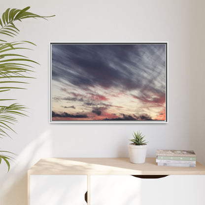 Fiery Sky at Dusk - Unique Stretched Canvas Wall Art - Art By Earth