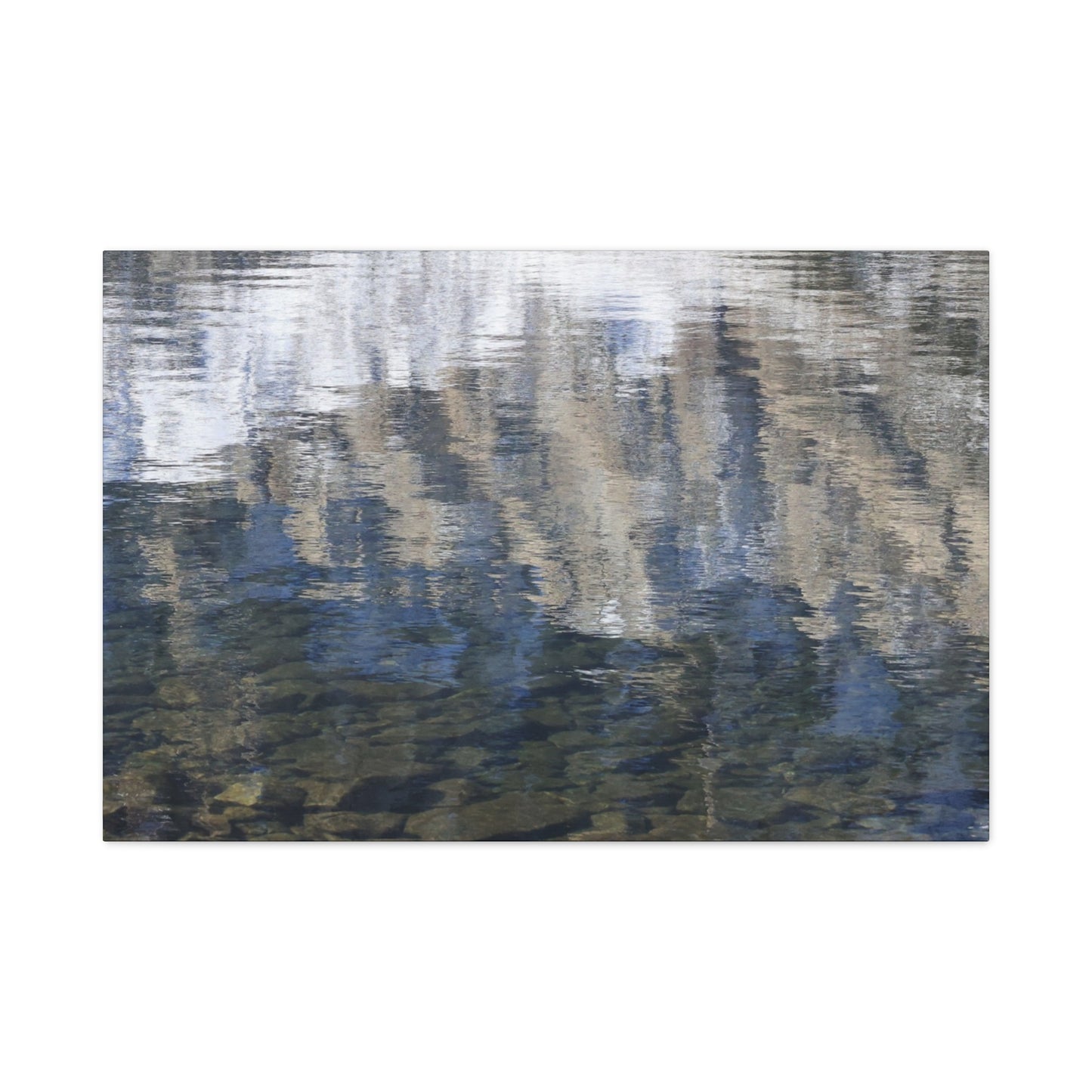 Ripples of Reflection - Unique Frameless Canvas Wall Art