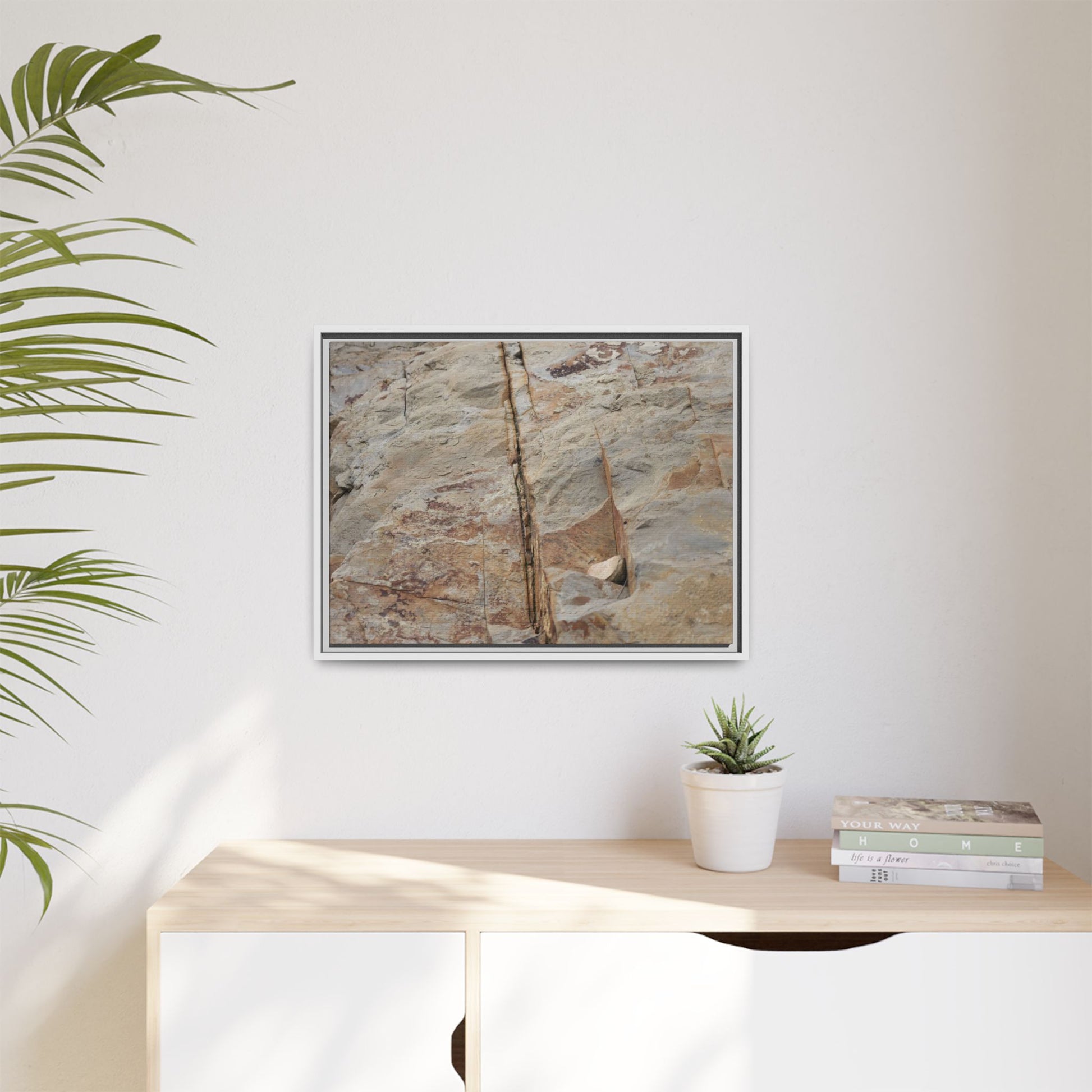 Sedimentary Symphony - Unique Stretched Canvas Wall Art - Art By Earth