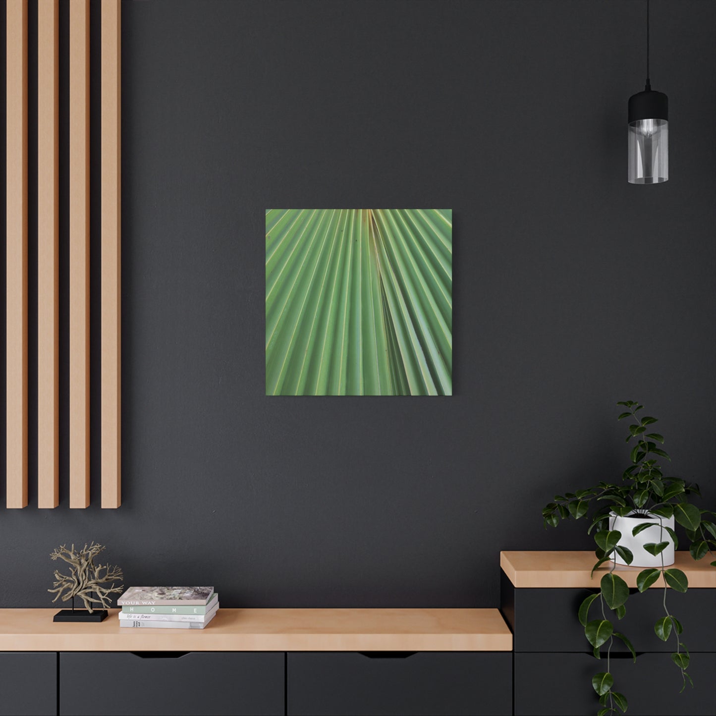 Fan of Green - Unique Frameless Canvas Wall Art - Art By Earth