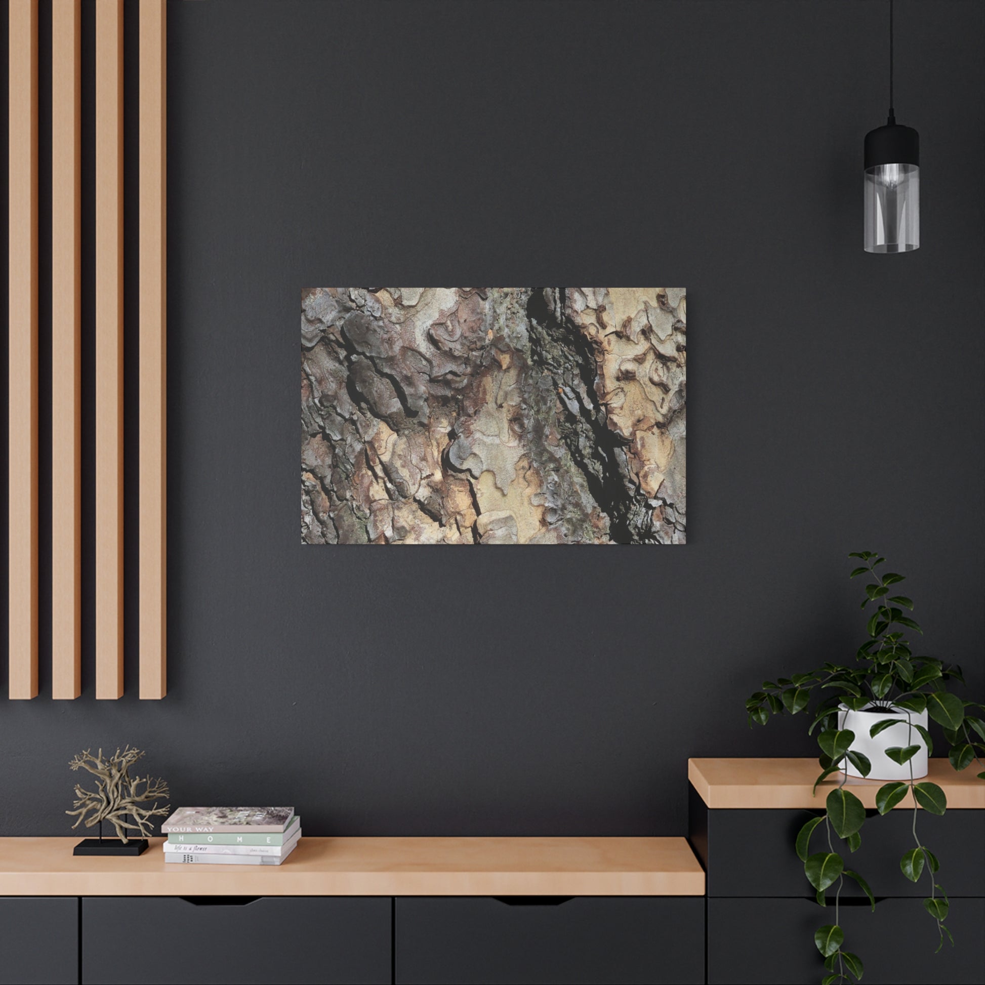 Wooden Labyrinth - Unique Frameless Canvas Wall Art - Art By Earth