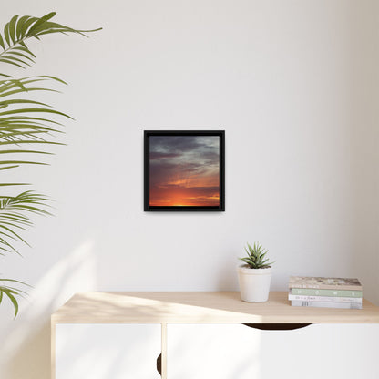 Fiery Horizon - Unique Stretched Canvas Wall Art - Art By Earth