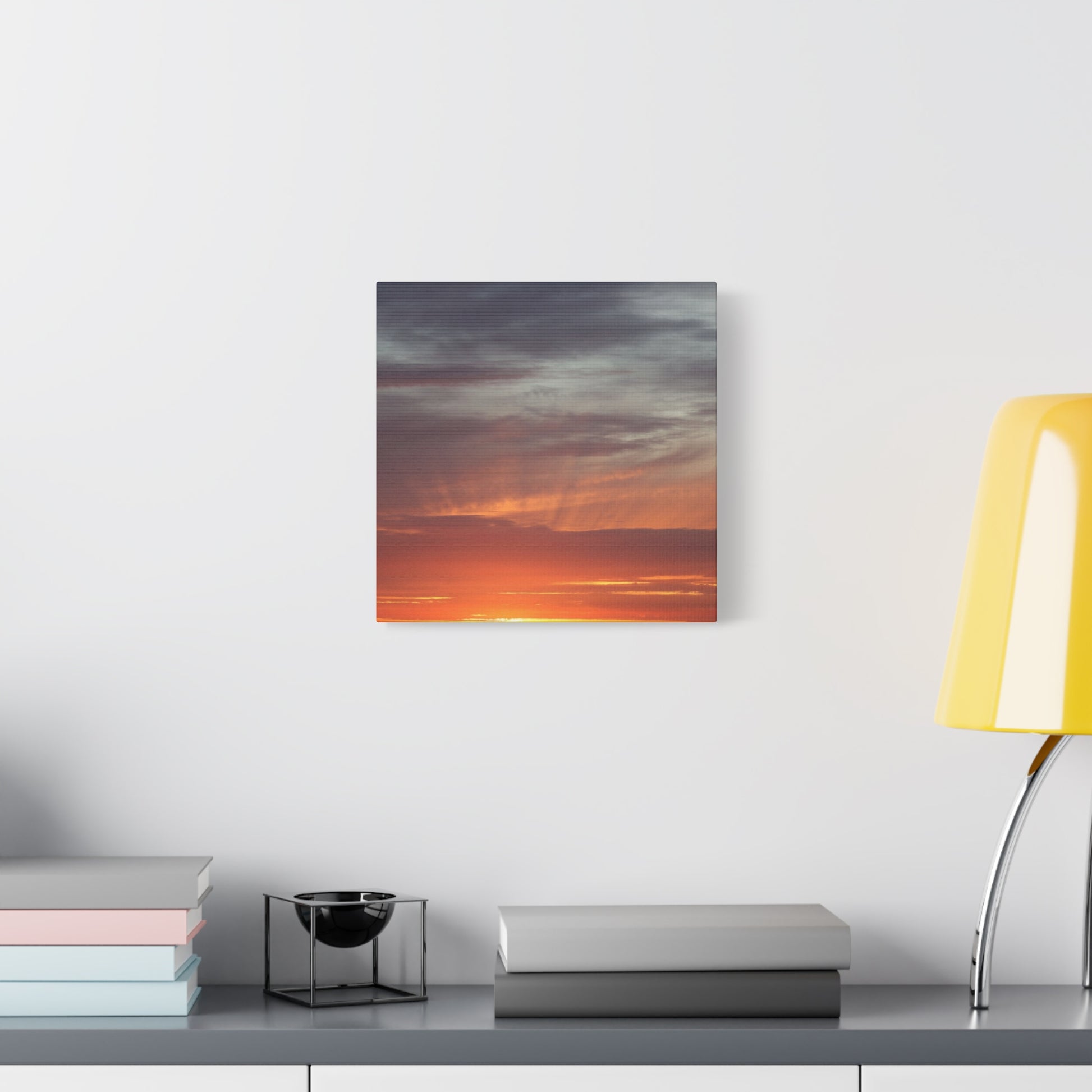 Horizon's Ember - Unique Frameless Canvas Wall Art - Art By Earth