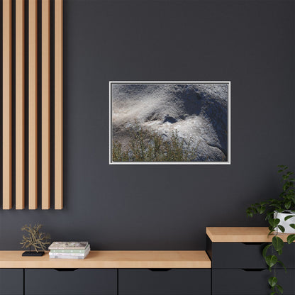 Weathered Boulder with Character - Unique Stretched Canvas Wall Art