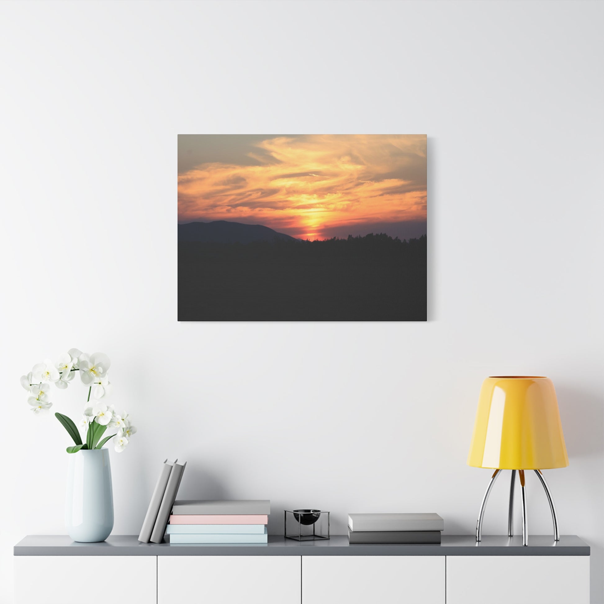 Mountain Twilight - Unique Frameless Canvas Wall Art - Art By Earth