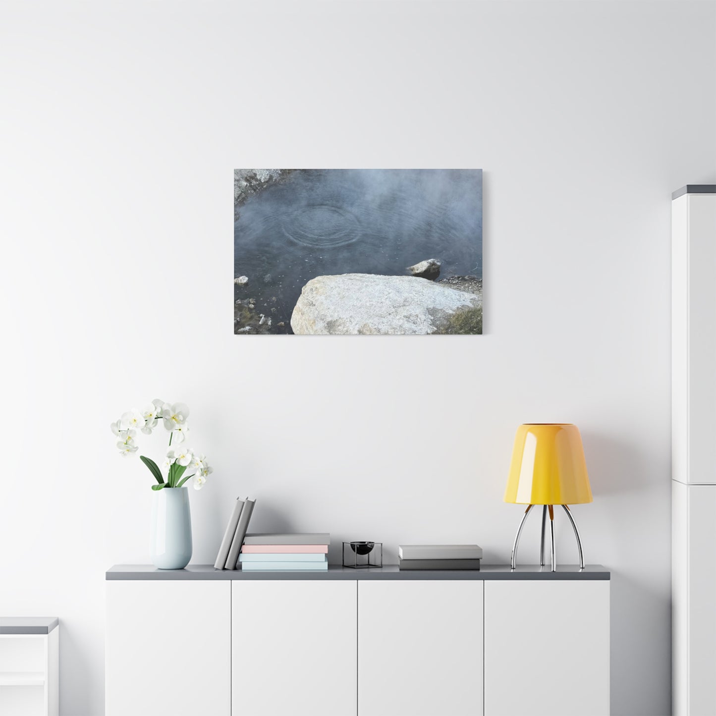 Echoes of Stone and Mist - Unique Frameless Canvas Wall Art