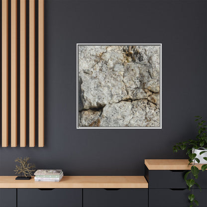 Weathered Limestone Formation - Unique Stretched Canvas Wall Art - Art By Earth