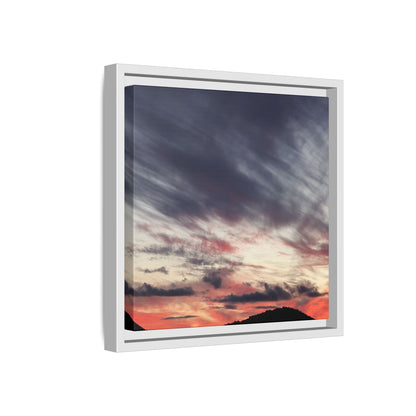 Fiery Sky at Dusk - Unique Stretched Canvas Wall Art - Art By Earth