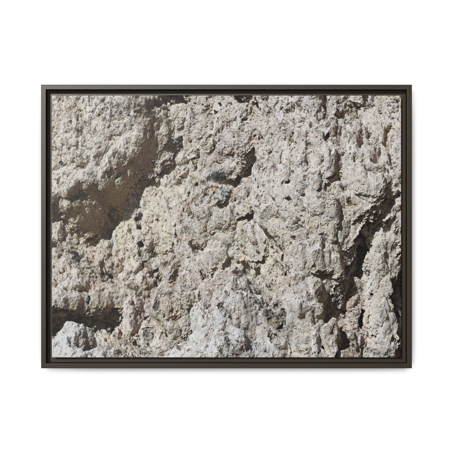 Weathered Stone Whispers - Unique Stretched Canvas Wall Art