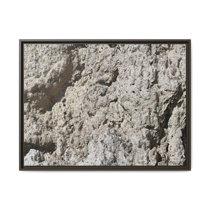 Weathered Stone Whispers - Unique Stretched Canvas Wall Art