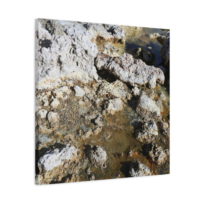 Weathered Stone Symphony - Unique Frameless Canvas Wall Art