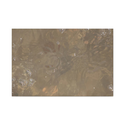 Echoes of Liquid Gold - Unique Frameless Canvas Wall Art - Art By Earth