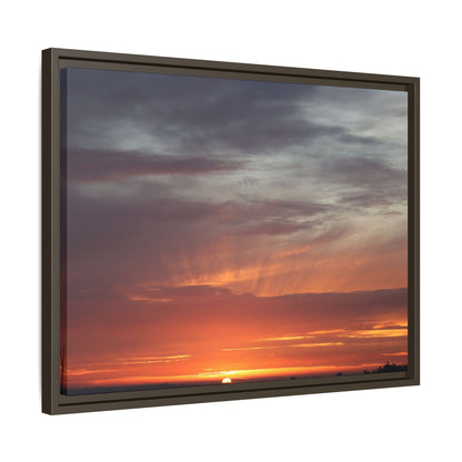Fiery Horizon - Unique Stretched Canvas Wall Art - Art By Earth