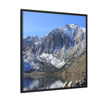 Frozen Reflection - Unique Stretched Canvas Wall Art