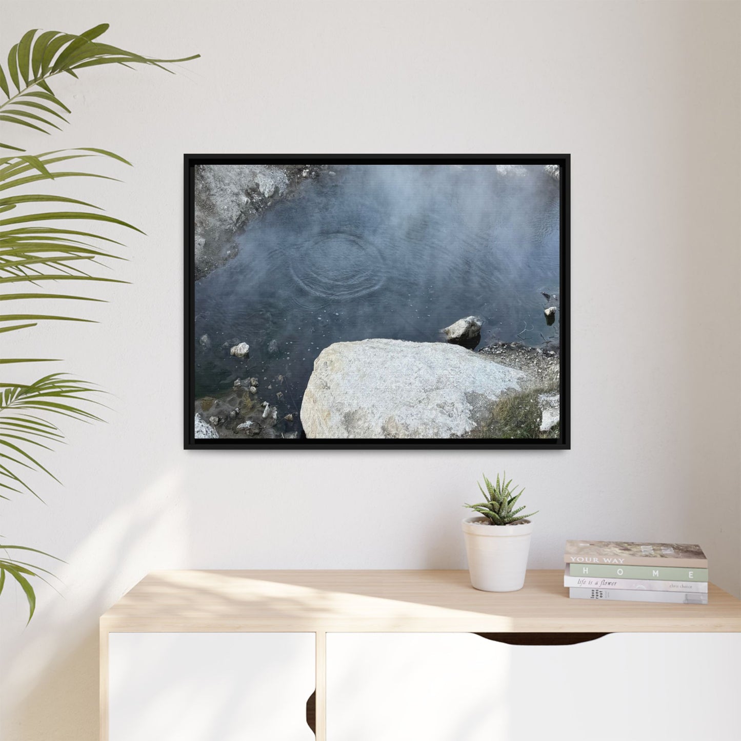 Ripples of Silence - Unique Stretched Canvas Wall Art