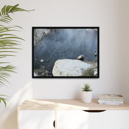 Ripples of Silence - Unique Stretched Canvas Wall Art