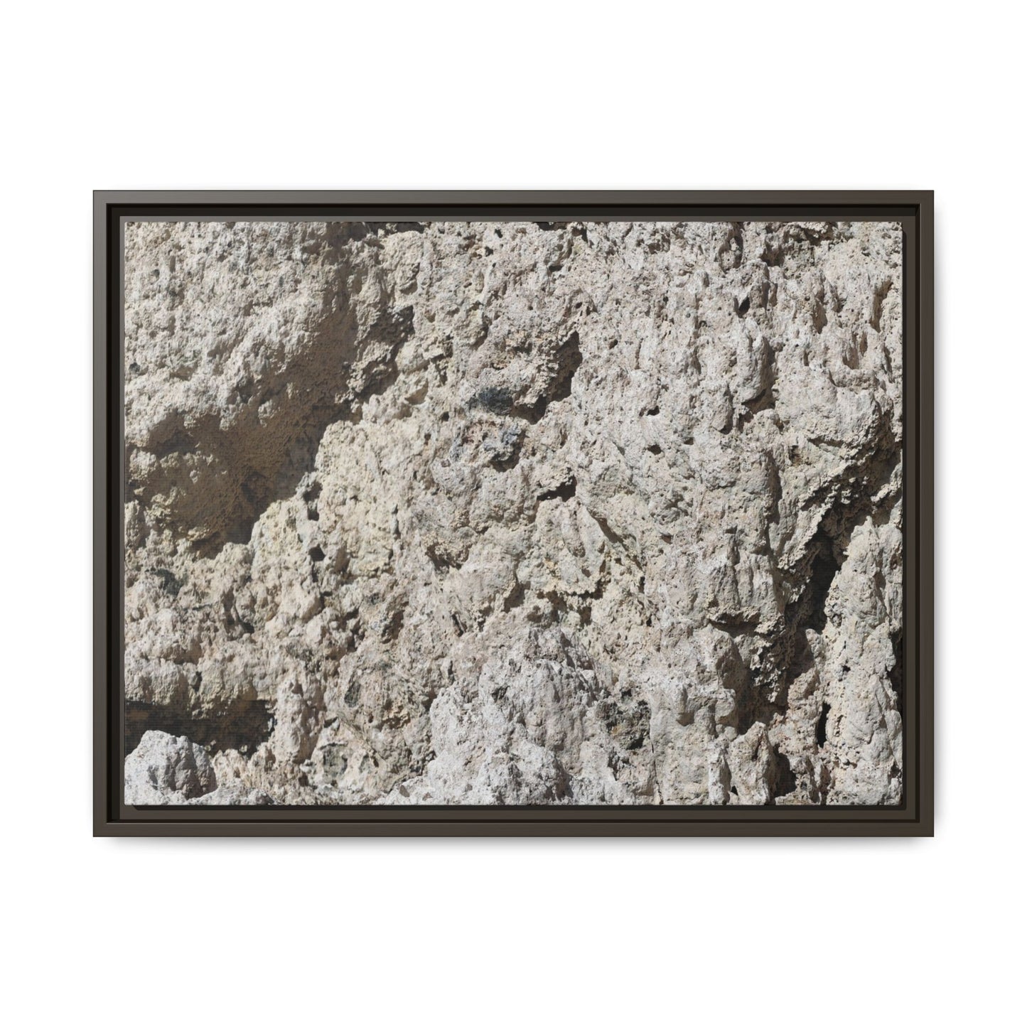 Weathered Stone Whispers - Unique Stretched Canvas Wall Art