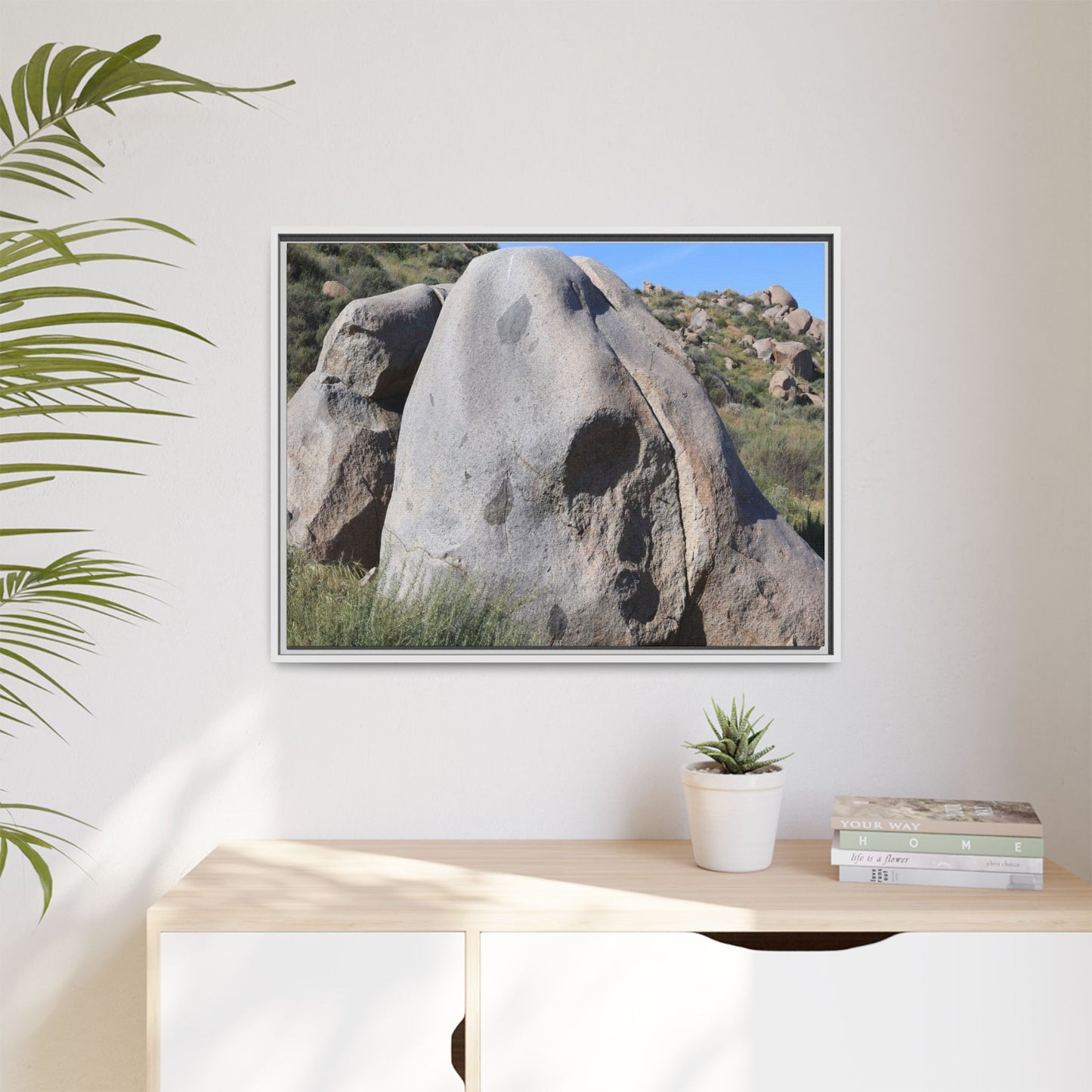 Skull Rock Desert - Unique Stretched Canvas Wall Art - Art By Earth