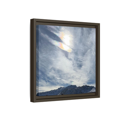 Whispers of Winter's Embrace - Unique Stretched Canvas Wall Art