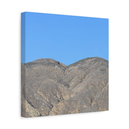 Dusty Peaks of Silence - Unique Frameless Canvas Wall Art - Art By Earth