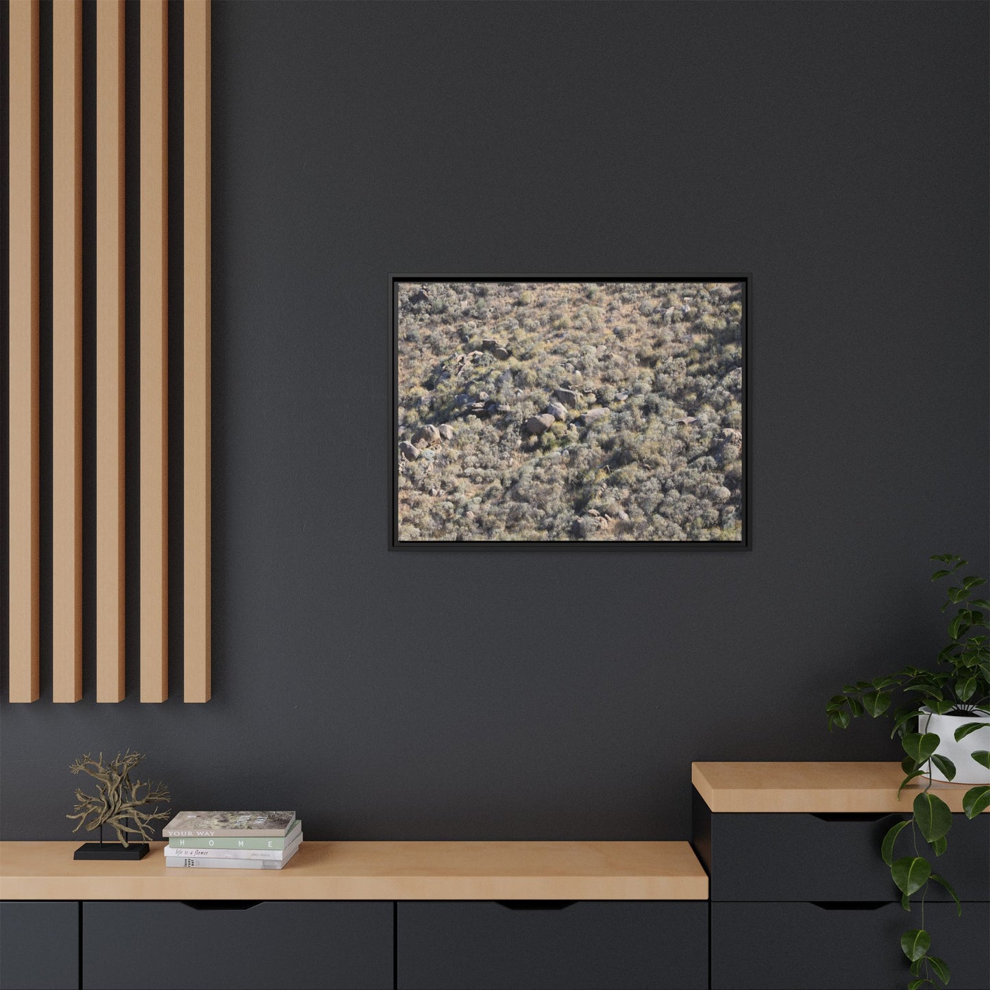 Arid Terrain Study - Unique Stretched Canvas Wall Art - Art By Earth