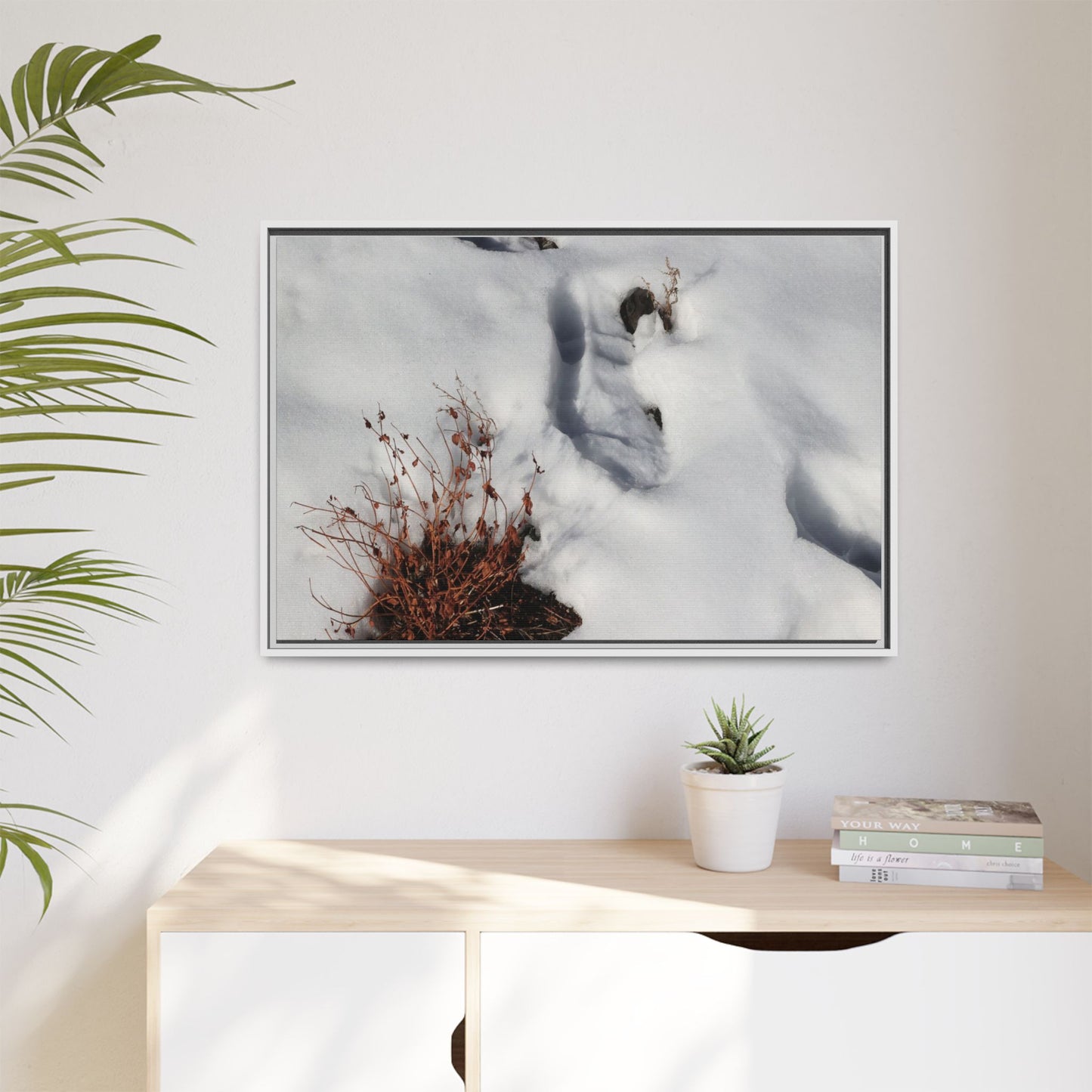 Frostbound Whispers - Unique Stretched Canvas Wall Art
