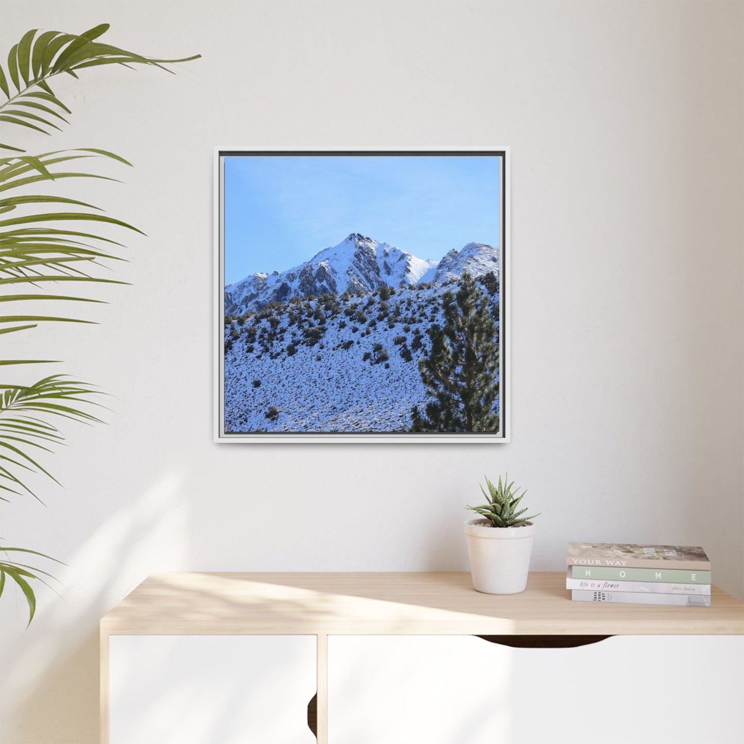 Snow's Embrace - Unique Stretched Canvas Wall Art