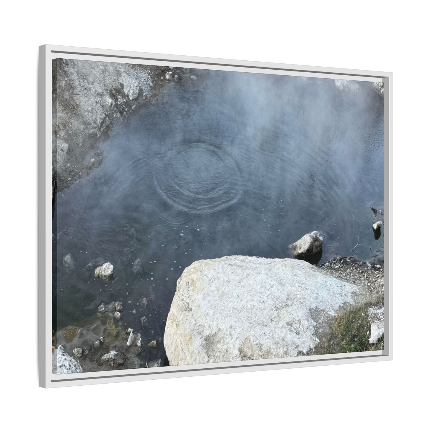 Ripples of Silence - Unique Stretched Canvas Wall Art