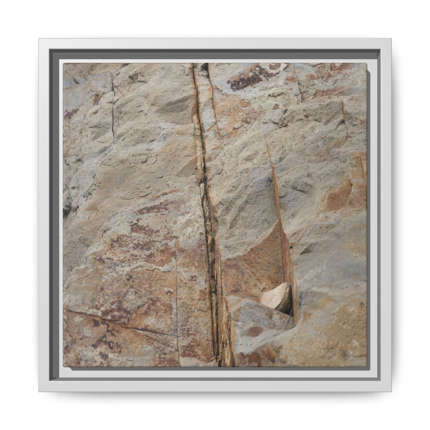 Sedimentary Symphony - Unique Stretched Canvas Wall Art - Art By Earth