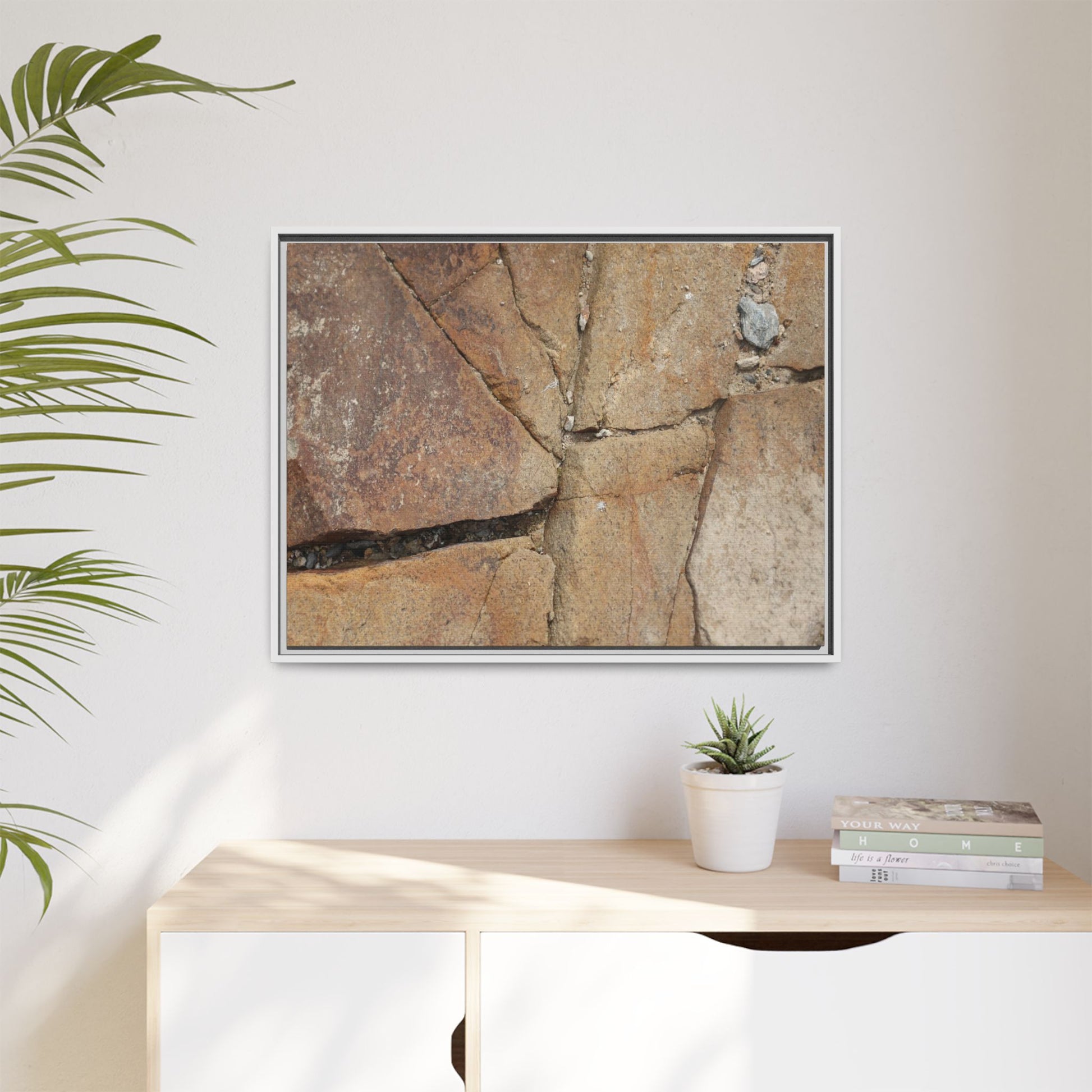 Rusty Crevices - Unique Stretched Canvas Wall Art - Art By Earth