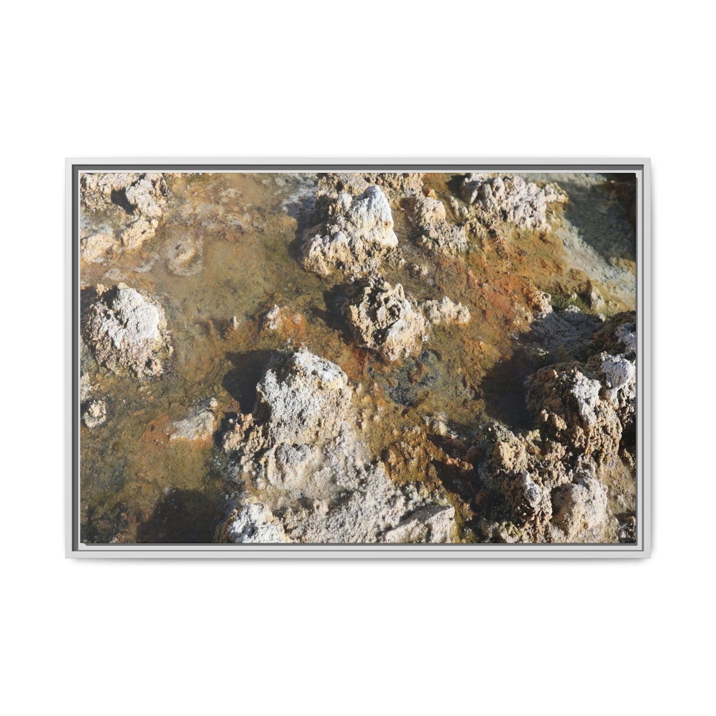 Stone Sea of Silence - Unique Stretched Canvas Wall Art