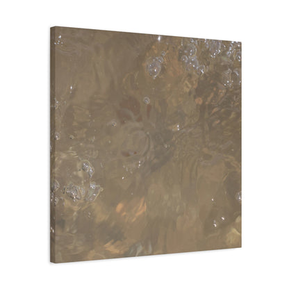 Echoes of Liquid Gold - Unique Frameless Canvas Wall Art - Art By Earth