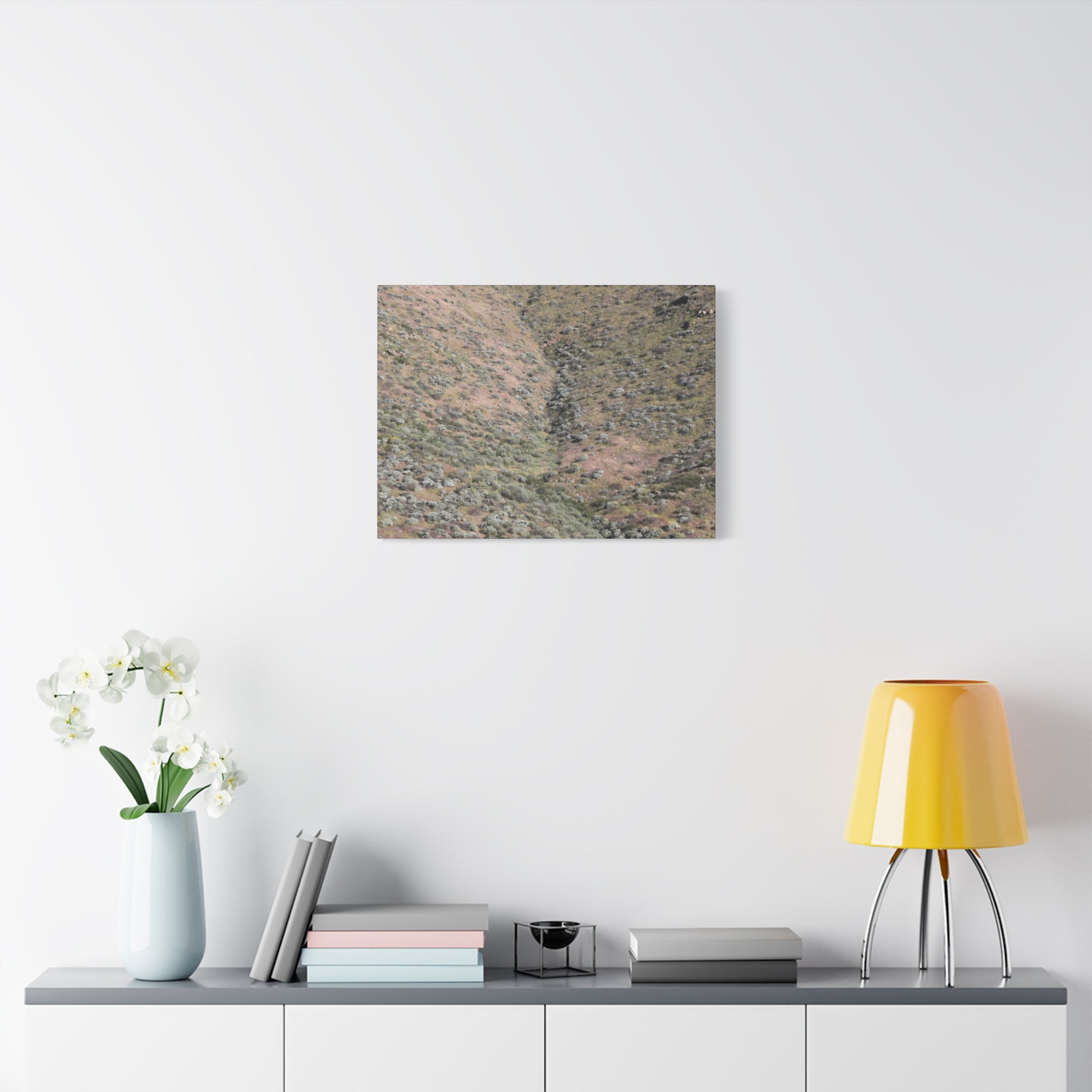 Desert Hillside - Unique Frameless Canvas Wall Art - Art By Earth