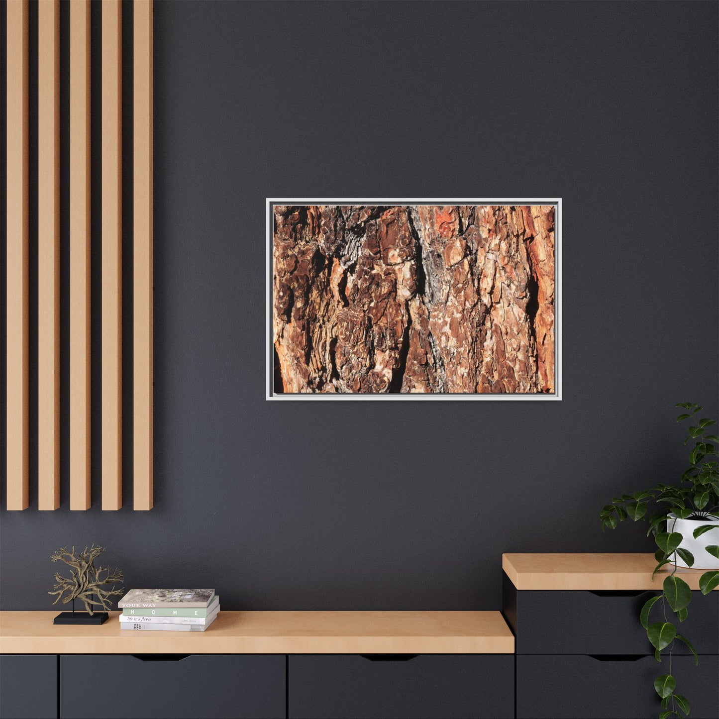 Nature's Rugged Canvas - Unique Stretched Canvas Wall Art