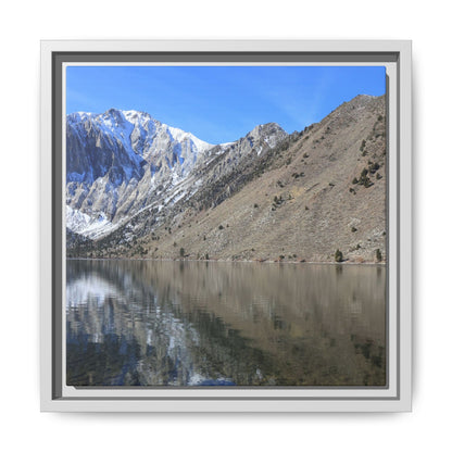 Mountain Mirror - Unique Stretched Canvas Wall Art