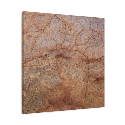 Cracked Earth's Whisper - Unique Frameless Canvas Wall Art - Art By Earth