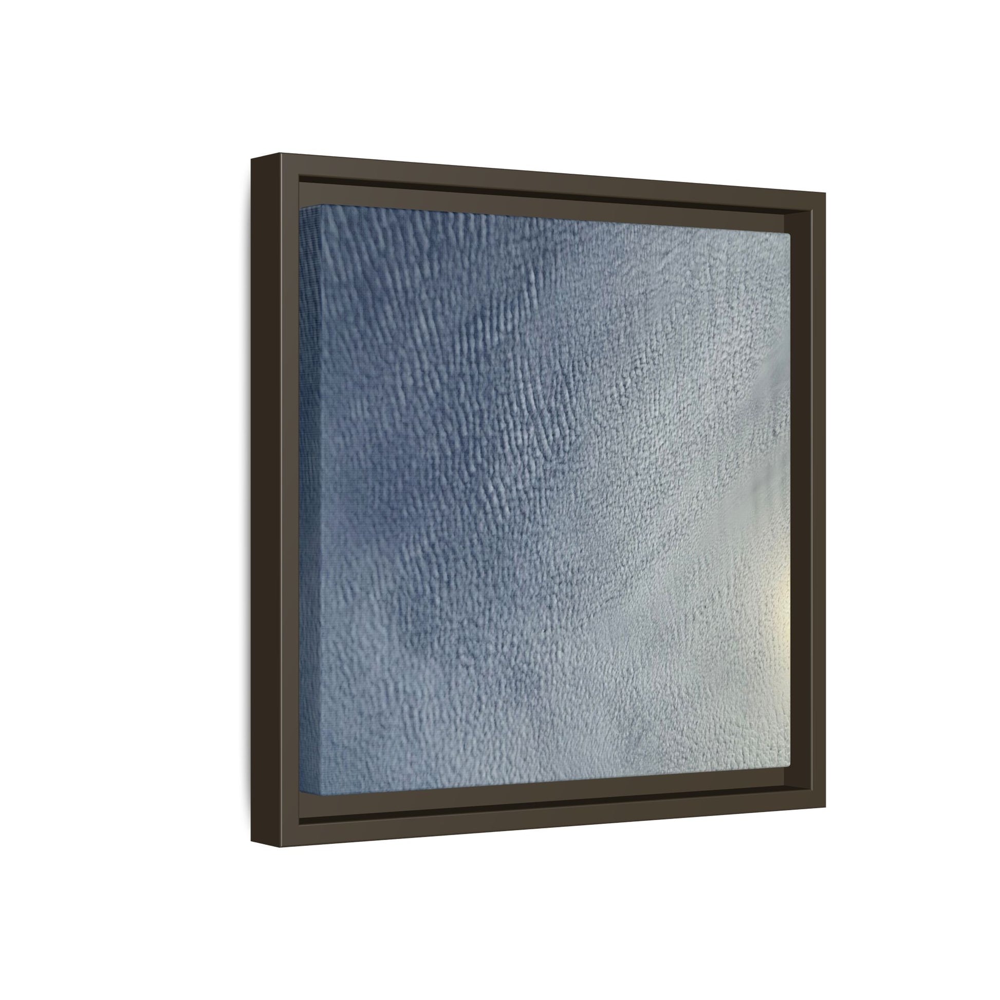 Undulating Whispers of Cerulean Stillness - Unique Stretched Canvas Wall Art - Art By Earth