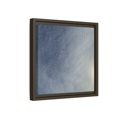 Undulating Whispers of Cerulean Stillness - Unique Stretched Canvas Wall Art - Art By Earth