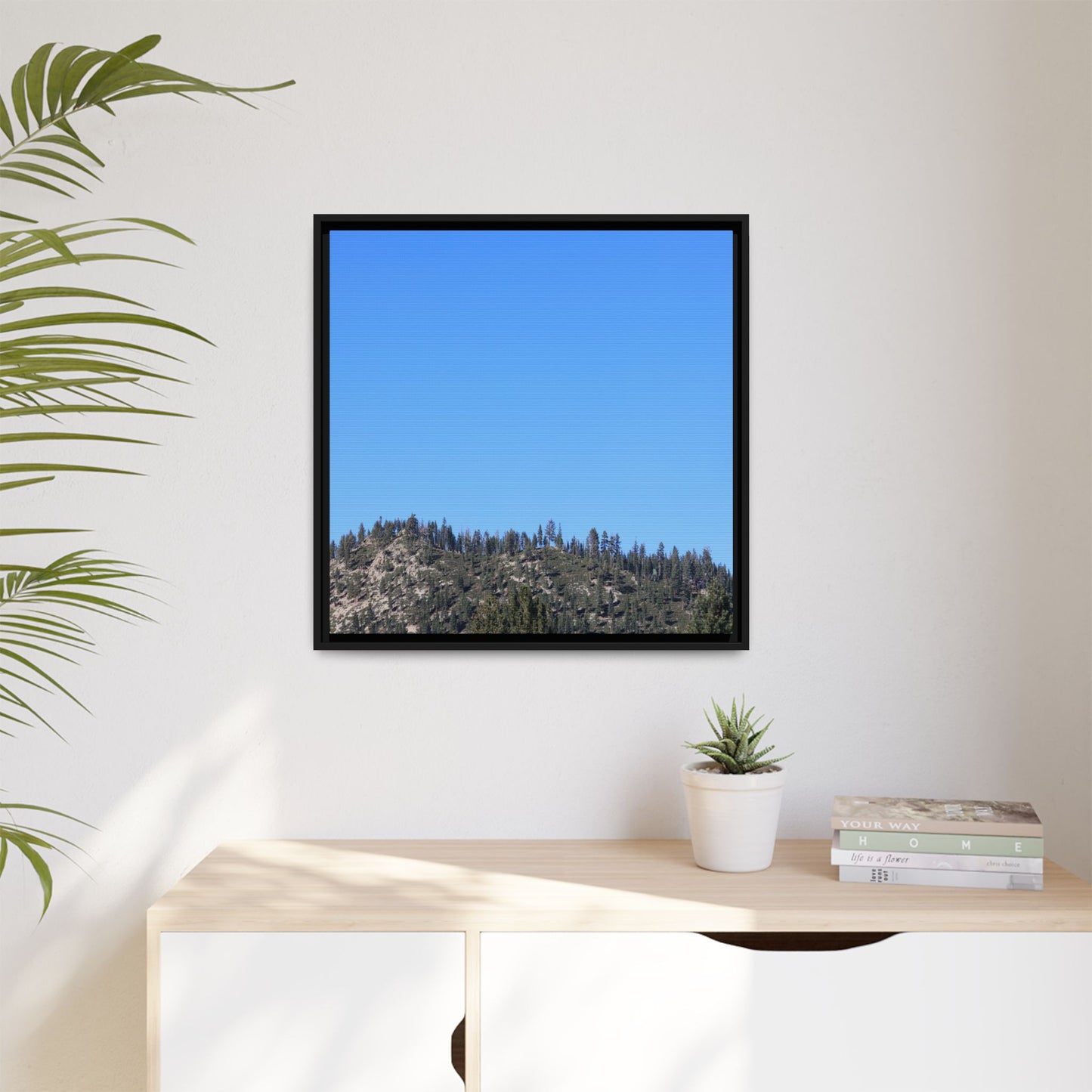 Blue Silence - Unique Stretched Canvas Wall Art