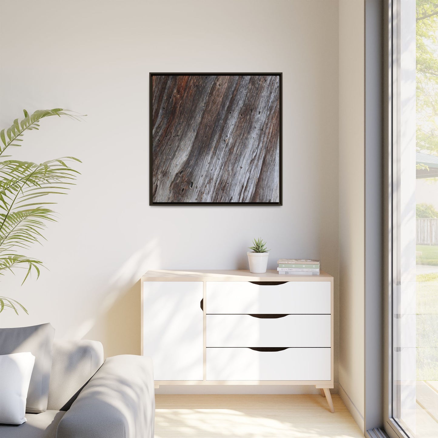 Aged Timber Texture - Unique Stretched Canvas Wall Art - Art By Earth