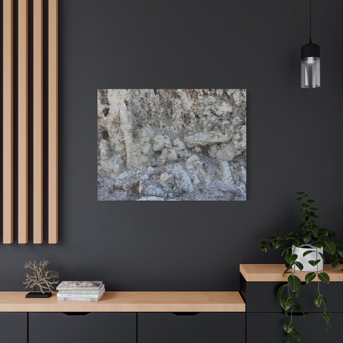 Cracked Earth Whispers - Unique Frameless Canvas Wall Art