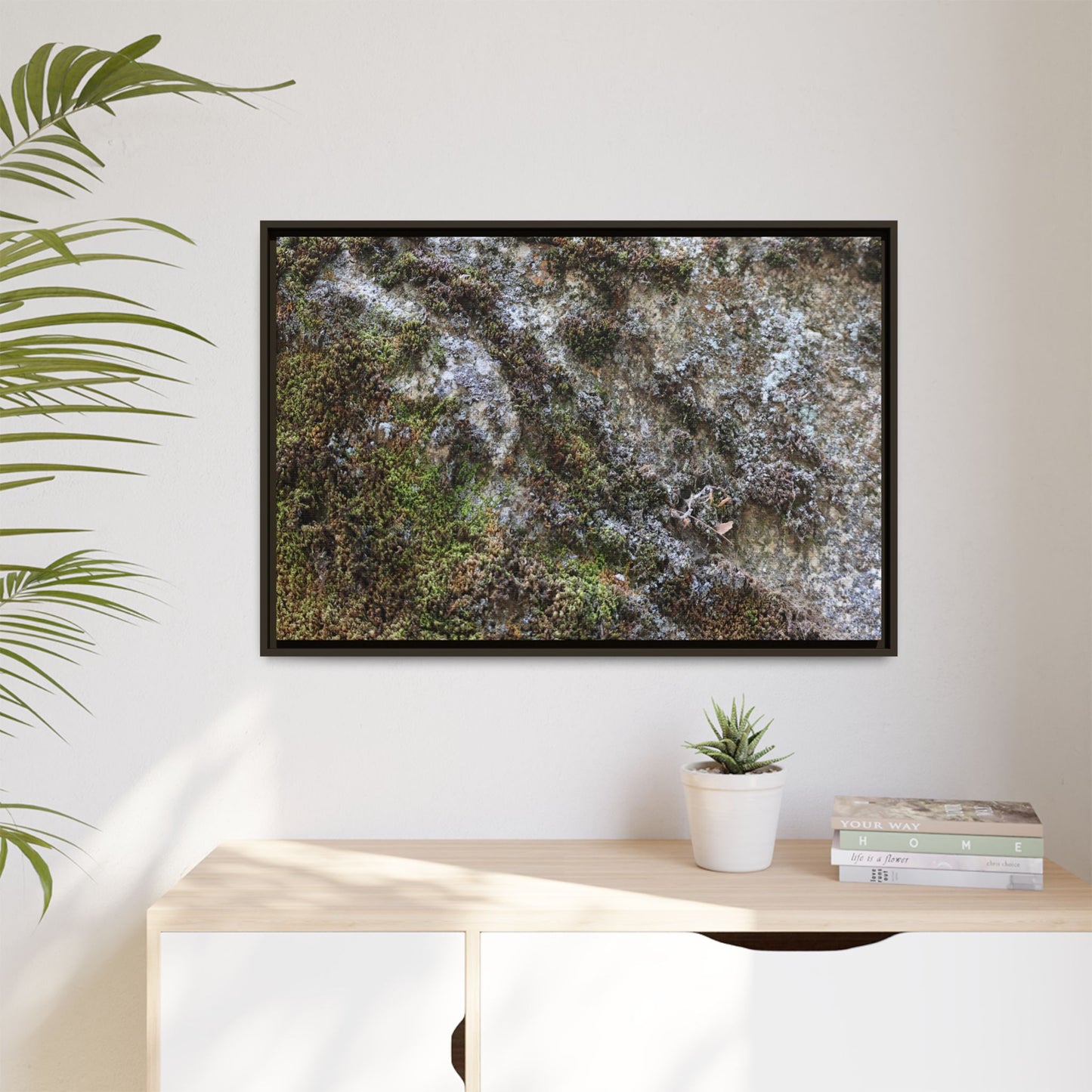 Mossy Whispers - Unique Stretched Canvas Wall Art - Art By Earth