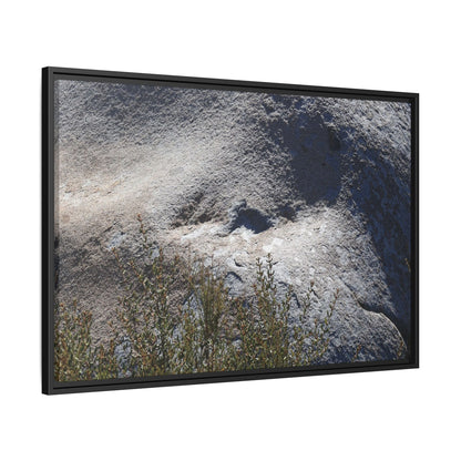 Weathered Boulder with Character - Unique Stretched Canvas Wall Art