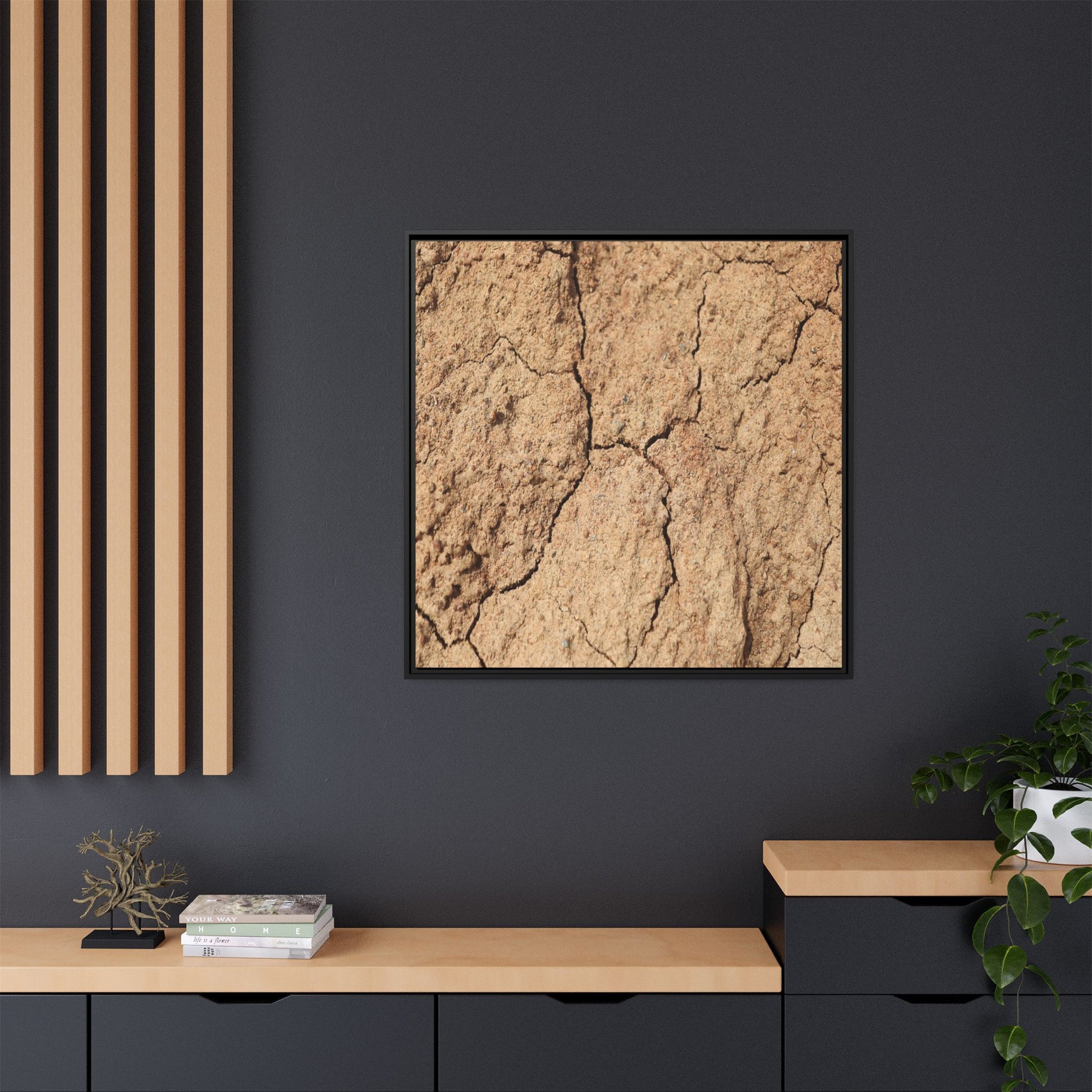 Parched Land - Unique Stretched Canvas Wall Art - Art By Earth