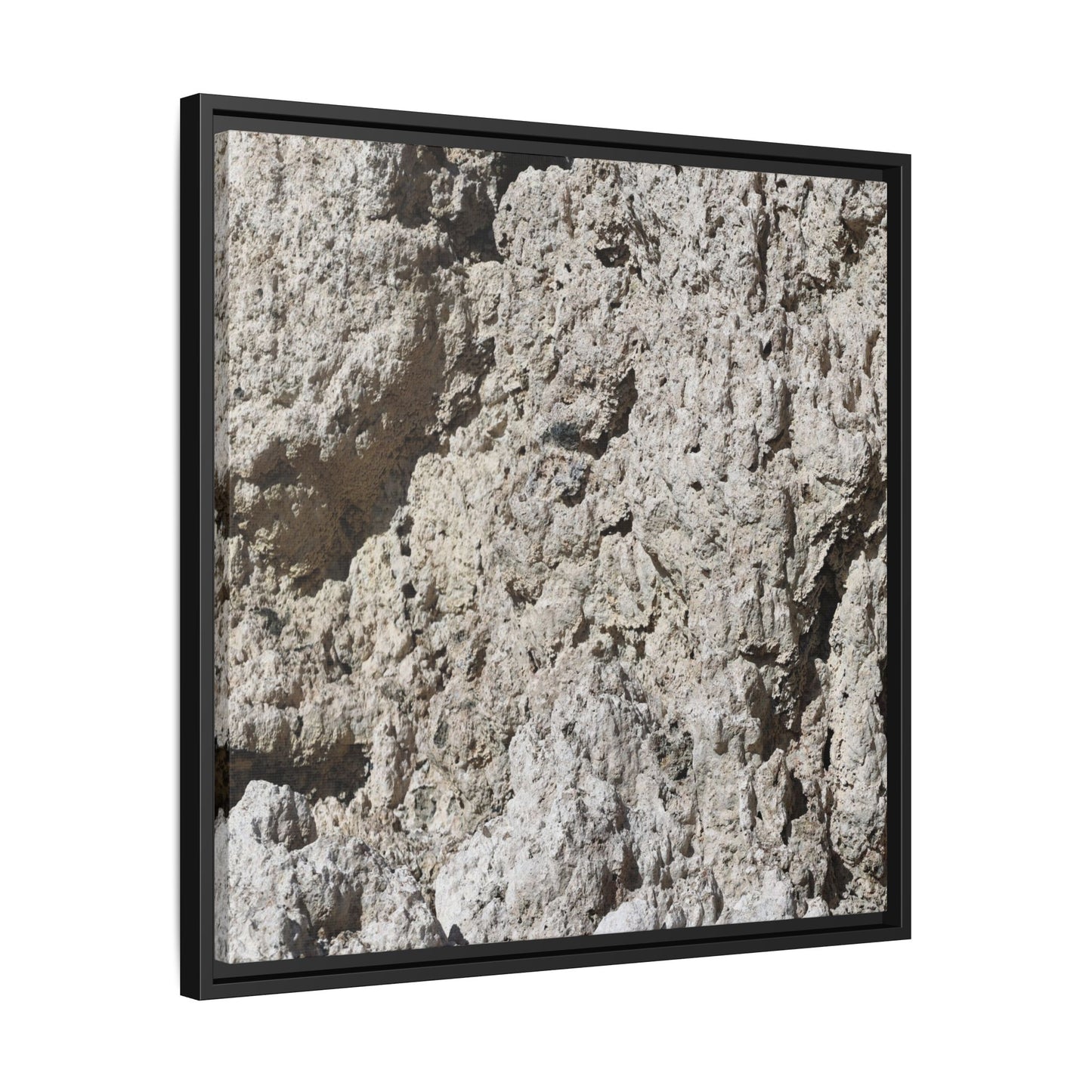 Weathered Stone Whispers - Unique Stretched Canvas Wall Art