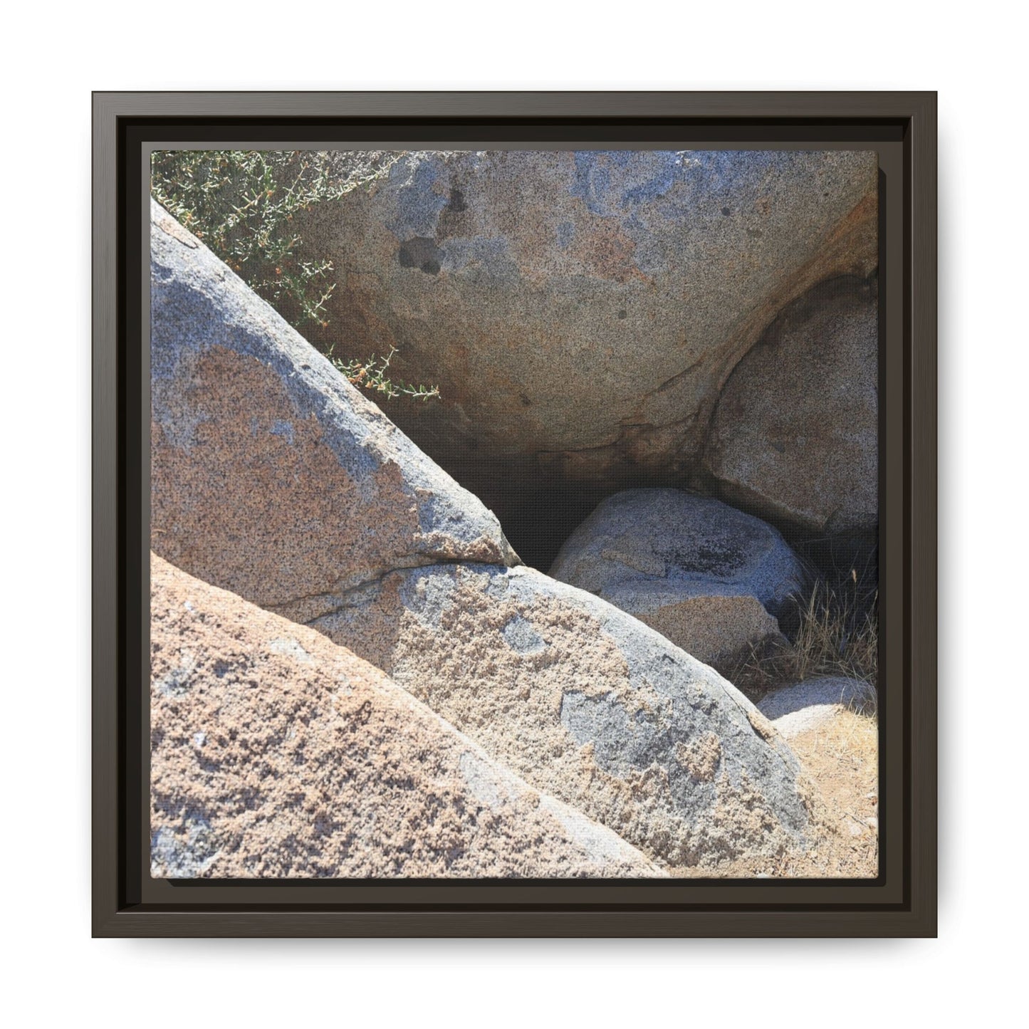 Boulder Shelter - Unique Stretched Canvas Wall Art